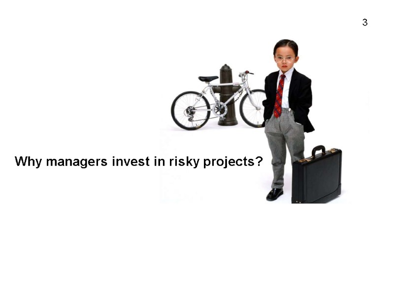 Why managers invest in risky projects? 3
